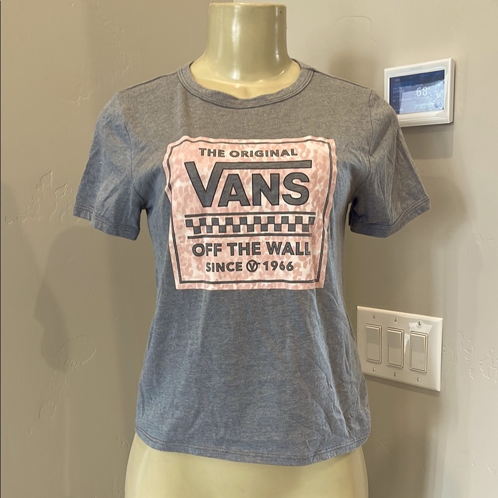 Vans Gray Graphic T-Shirt juniors size small